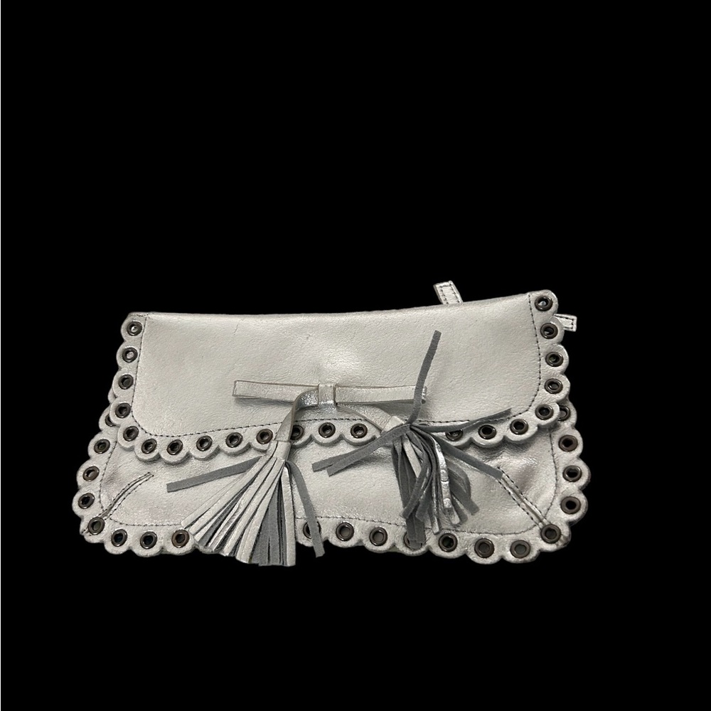 Silver small clutch